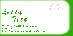 lilla titz business card